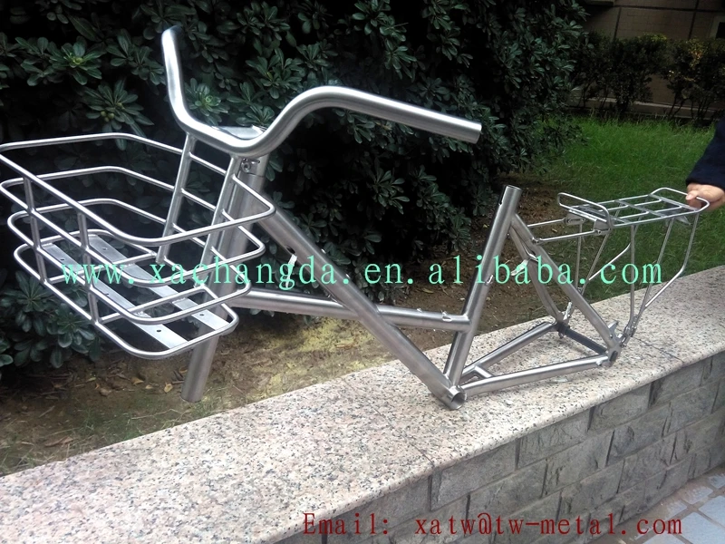 Top titanium bike frame Inner line routing titanium velo bike frame rohloff dropout titanium bicycle rack custom 2
