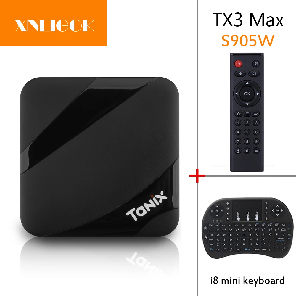 ТВ-бокс Tanix TX3 Max Android 7,1 Tanix TX3 Max Amlogic S905W медиаплеер H.265 4 K