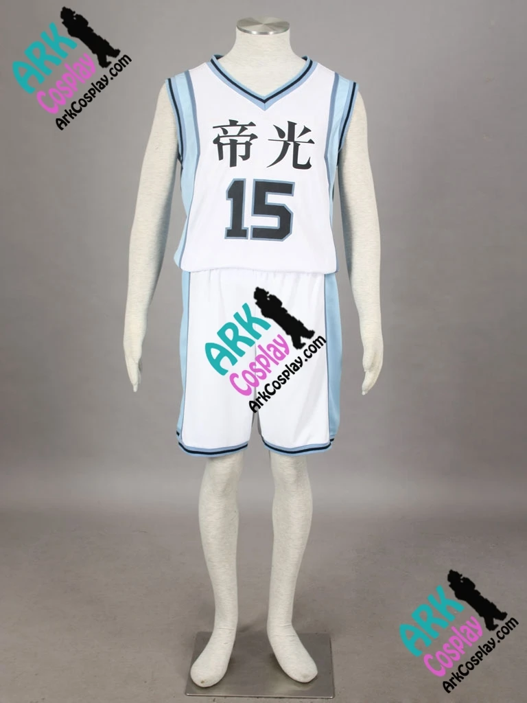 Костюм для косплея Kuroko без корзины Tetsuya белый No.15 мужской косплея|uniform outfit|uniform
