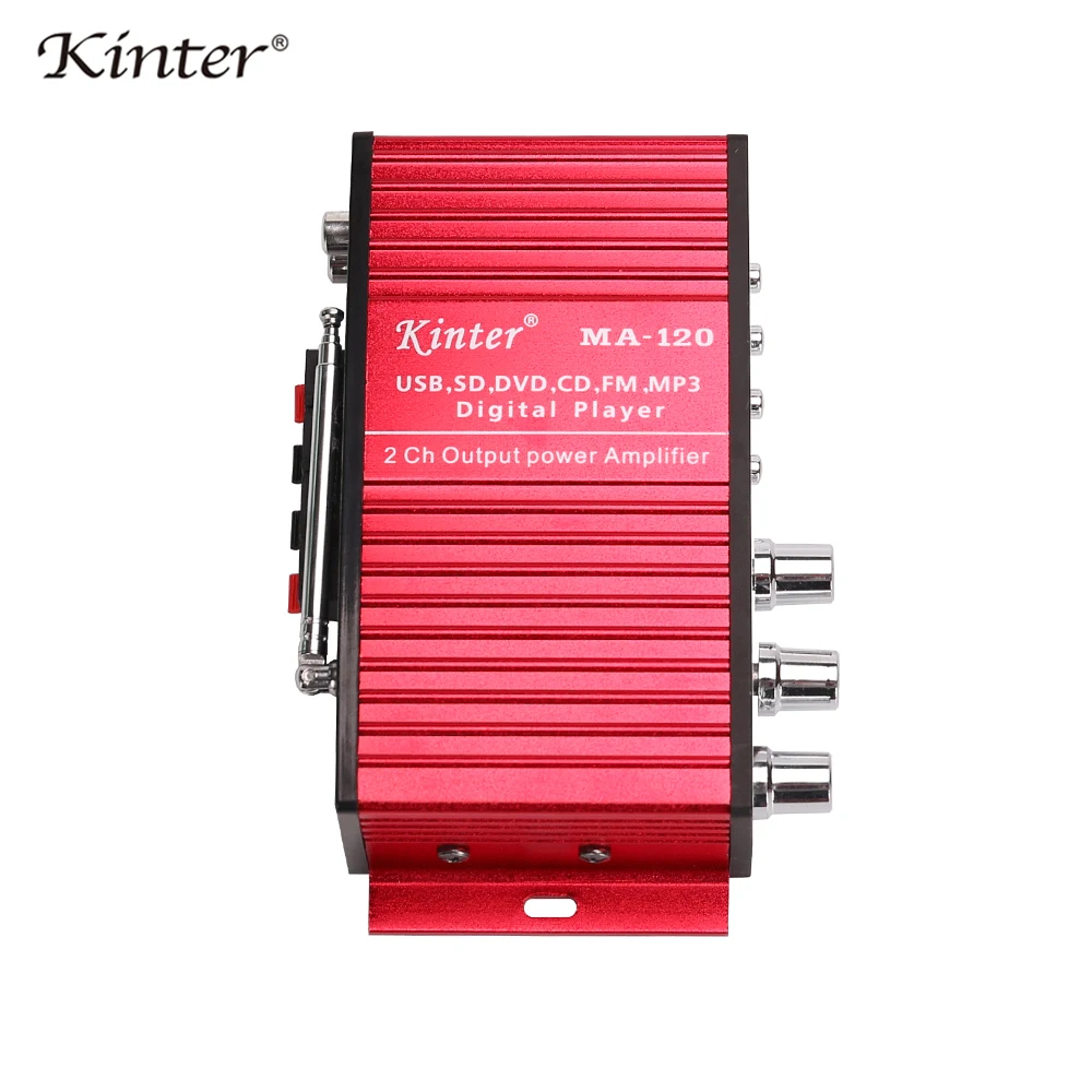 Kinter MA-120 mini amplificadores de audio amplificador hifi estéreo de sonido bluetooth 2,0 canales SD entrada USB FM radio casa Coche Kinter MA-120 mini amplificadores de audio amplificador hifi estéreo de sonido bluetooth 2,0 canales SD entrada USB FM radio casa Coche