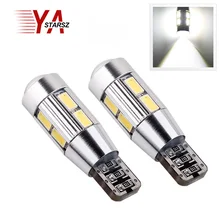 1Pcs T10 W5W LED Bulbs 10SMD CANBUS OBC Error Free LED Lamp 501 dash Car LED