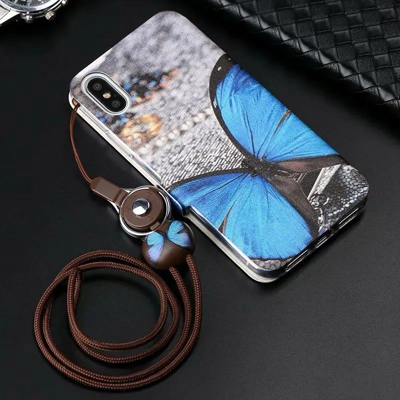 Кожаный чехол для iPhone 11 Pro XS Max милый с откидной крышкой и подставкой 6 6S 7 8 Plus 5 5S 5C XR