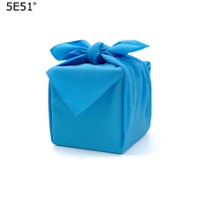 Сплошной синий цвет фурошики полиэстер /Япония Классическая традиционная 70 см/много видов применения