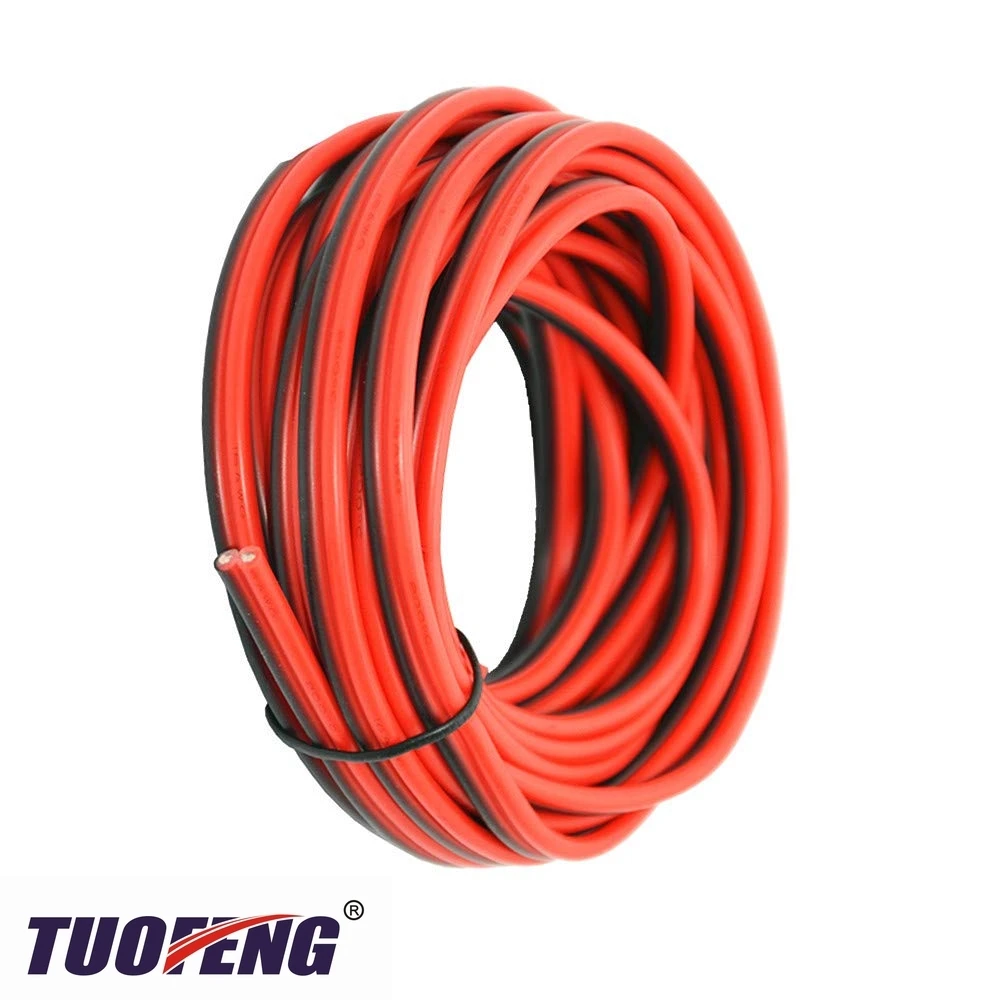 

16 AWG Silicone Electrical Wire 2 Conductor Parallel Wire line Soft and Flexible 1.3mm² Oxygen Free Strands Tinned Copper Wire