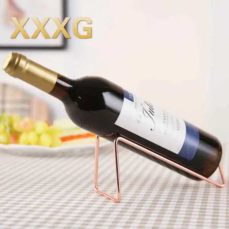 

XXXG// simple wrought iron wine rack home wine rack multifunctional mobile phone support desk simple wine bottle holder