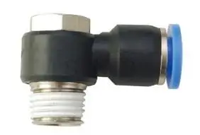 

5pcs Universal Male Elbow Connector Tube OD 1/4" X NPT 1/4" Air Push In Fitting