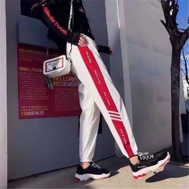 Summer Harem Pants hip hop fashion loose beam legs Ankle-Length Pants Casual 2019 women's Gym Harajuku pants Funny Trousers Girl 5