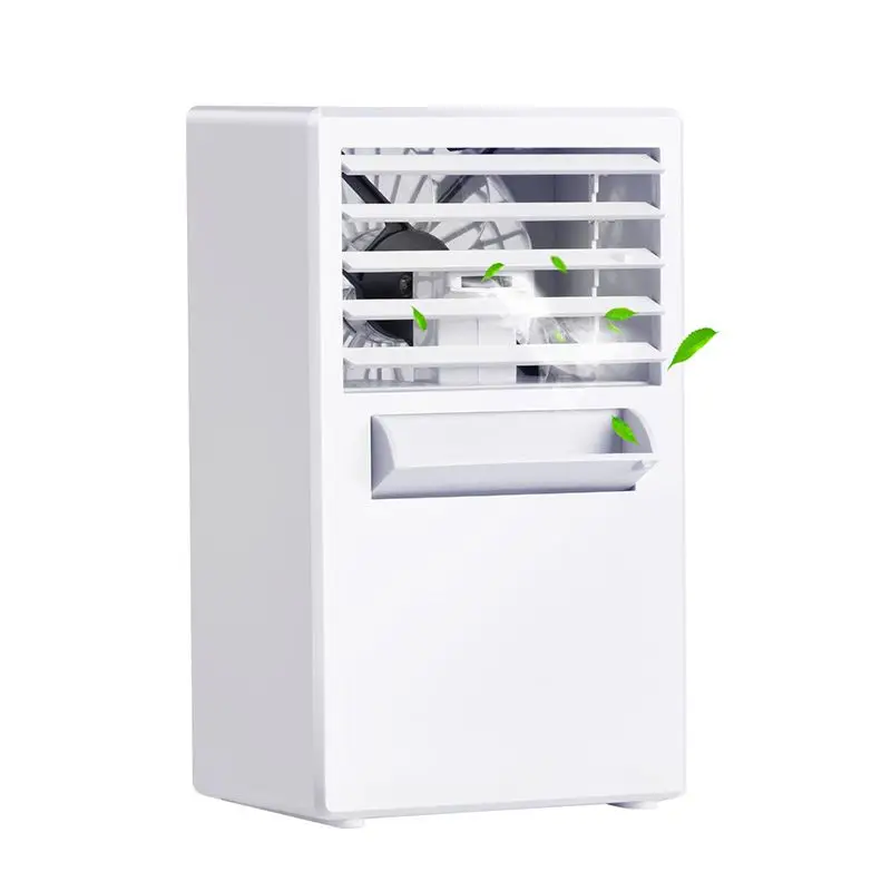 

Mini Portable Hand Held Desk Air Conditioner Humidification Cooler Cooling Fan