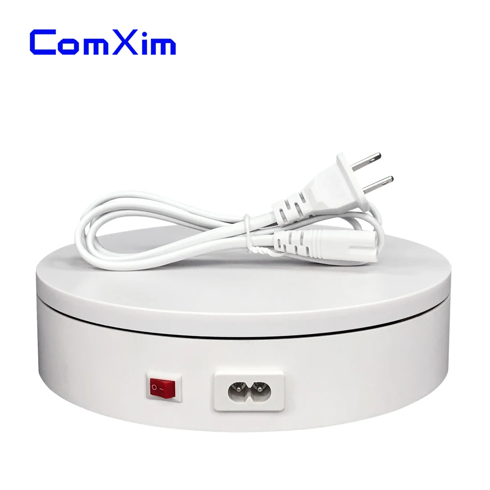 

ComXim 20cm 7.87in 220V 30 sec/lap Electric Turntable Random Rotation Product Display Photography Rotating Turntable