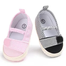 Обувь для новорожденных девочек; Новая летняя Симпатичная хлопковая обувь для маленьких принцесс с мягкой подошвой