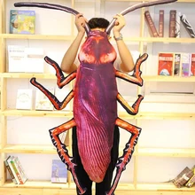 Simulation 3D Cockroach Plush Pillow Doll Cartoon Insect Plush Toy Washable Pillow Doll Toy Spoof Boy Creative Birthday Gift minocool simulation cockroach plush toy insect stuffed plush animals cockroach soft pillow toys children nursery girl gifts