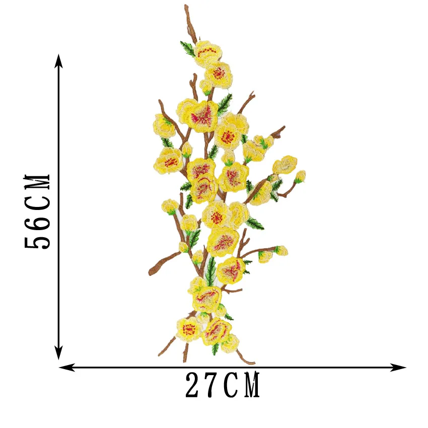 Аксессуары для одежды вышивка cheongsam паста большие части ткани паста Национальный стиль цветок сливы