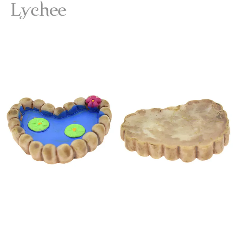 Lychee Life 2 шт. модель бассейна лотоса мини миниатюрные миниатюры для кукольного
