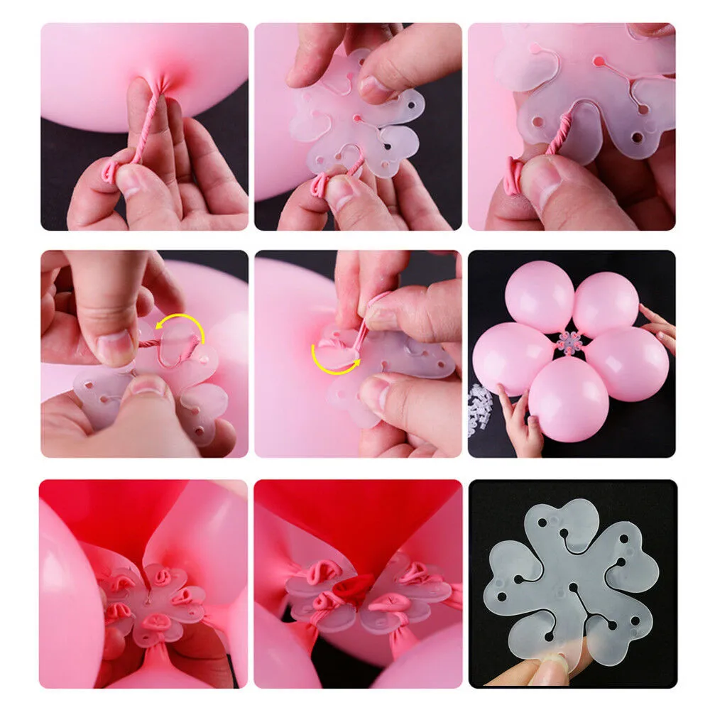 Dropship 1PCS 11in1 Sheet Flower Shape Clip Birthday party decorations kids adult birthday balloons Wedding Decoration Balloons