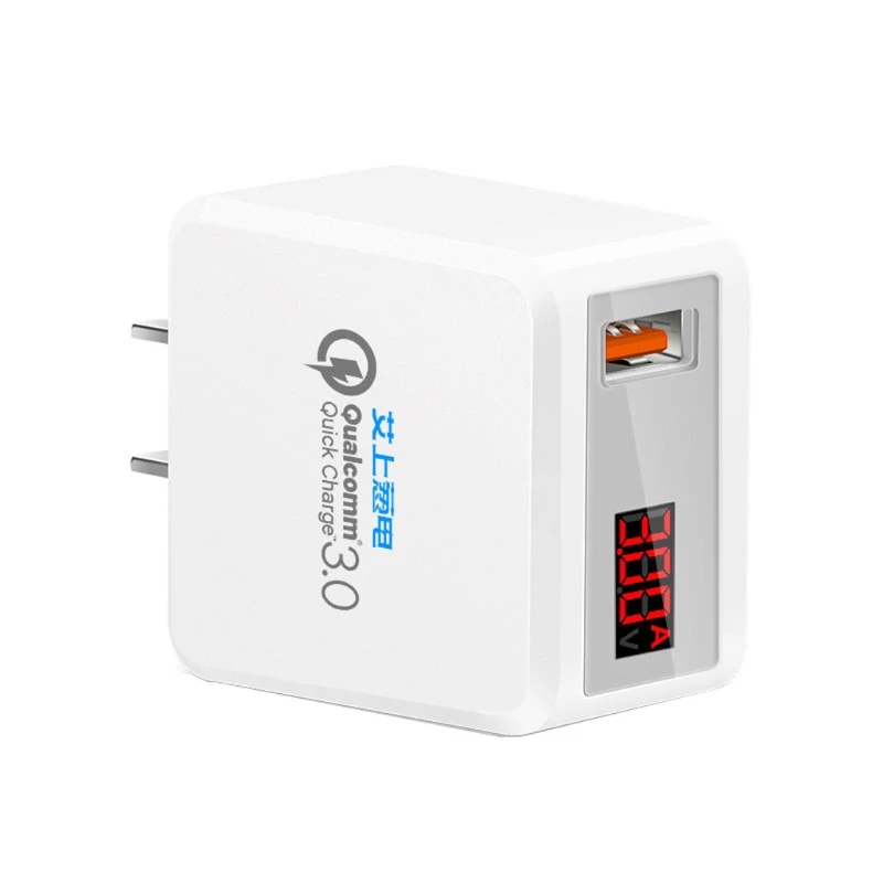 QC3.0 USB سريع مهايئ شاحن الجهد الحالي عرض ل ذاكرة فلاش PC QC3.0 USB سريع مهايئ شاحن الجهد الحالي عرض ل ذاكرة فلاش PC
