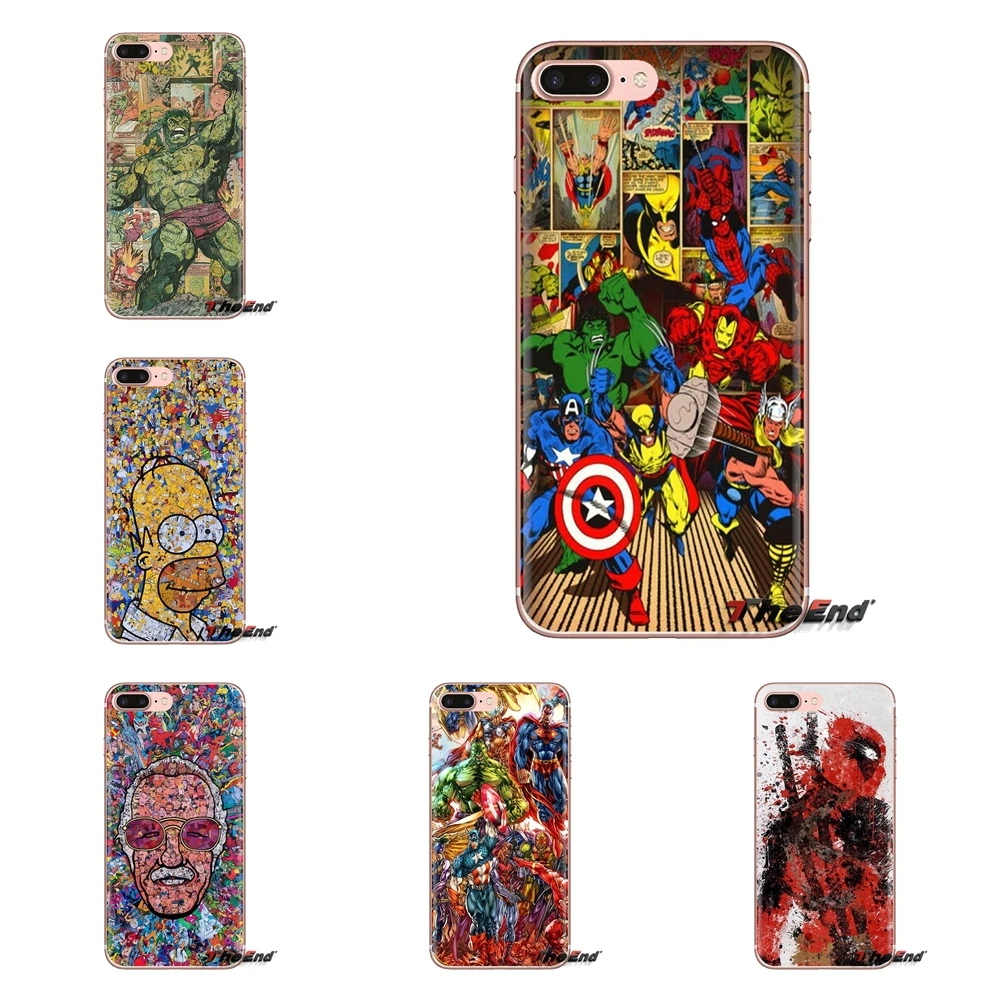 

TPU Shell Cases For Huawei G7 G8 P7 P8 P9 P10 P20 P30 Lite Mini Pro P Smart Plus 2017 2018 2019 Marvel Comics Avengers Superhero