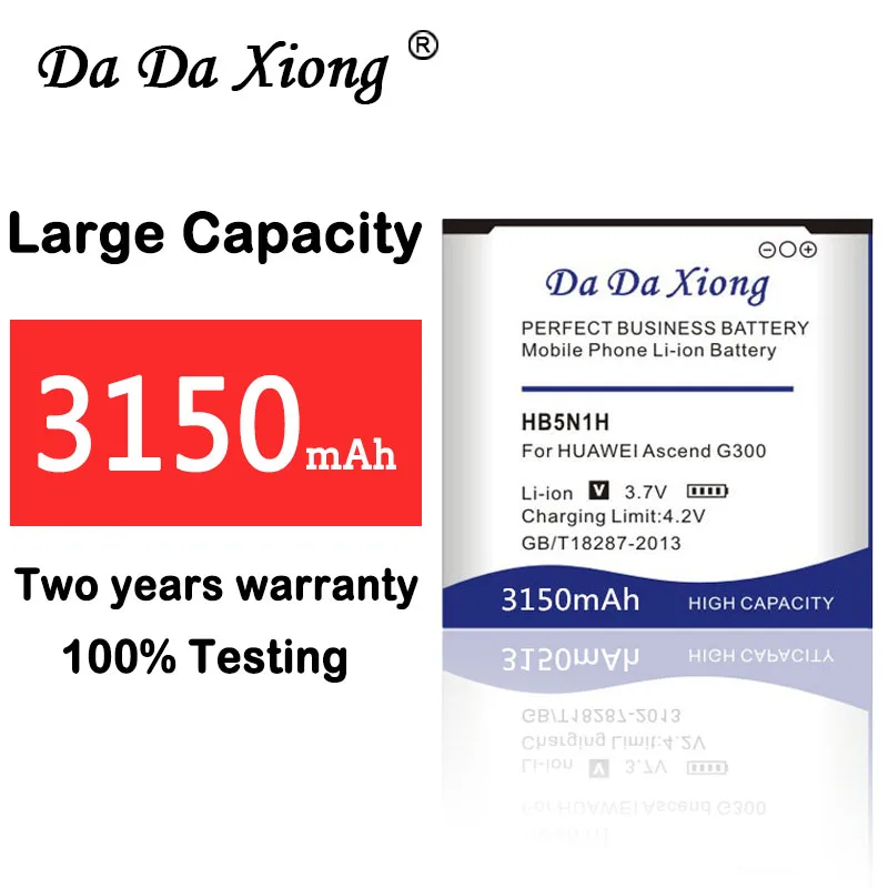 Аккумулятор Da Xiong 3150 мАч HB5N1H для Huawei Ascend G300 G305T U8818 U8815 C8812 U8825D C8825D T8828 M660 Y320