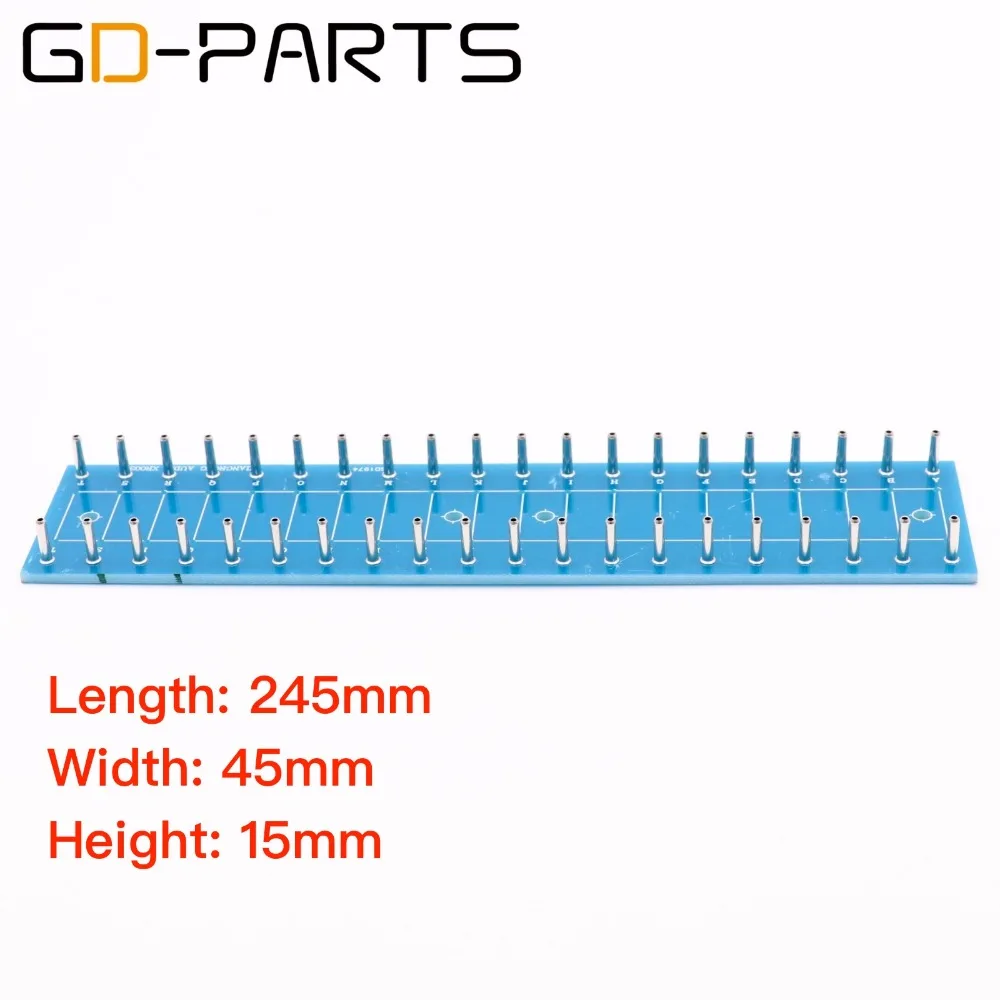 

200*45*2mm Fibre Glass Turret Board Hifi Audio Tube Amplifier Tag Strip Board Terminal Lug Board Guitar AMP DIY x1PC