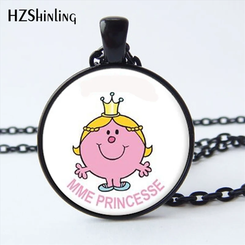 HZ MIN 05 Novo Mme Mme Super Maman Princesse Colar de Pingente de Vidro Cúpula De Vidro Da Foto Colar Presente para as mulheres
