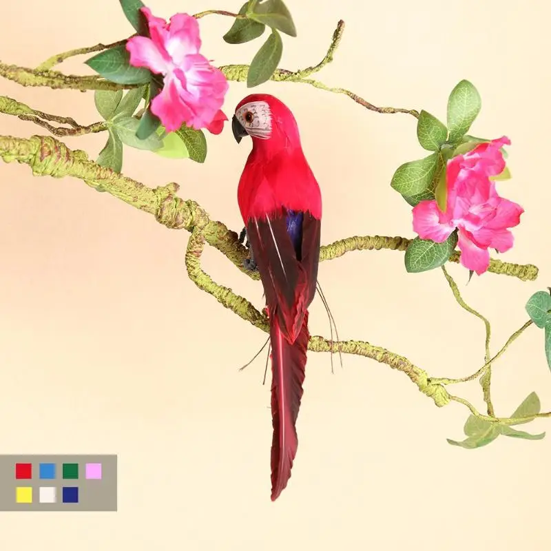 Креативные пенные перья искусственные попугаи имитация птицы модель дома на открытом воздухе Сад Свадебные украшения орнамент DIY Вечерние