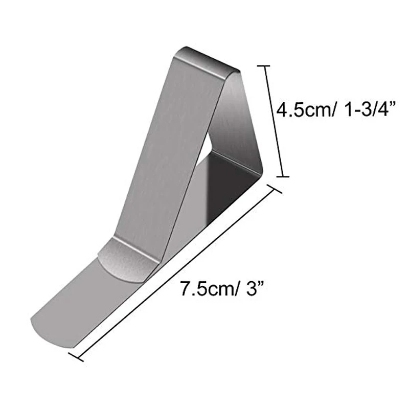 30 упаковок зажимы для скатерти из нержавеющей стали настольные крышки с зажимами кухонные столовые скатерти зажимы настольные аксессуары держатели для одежды