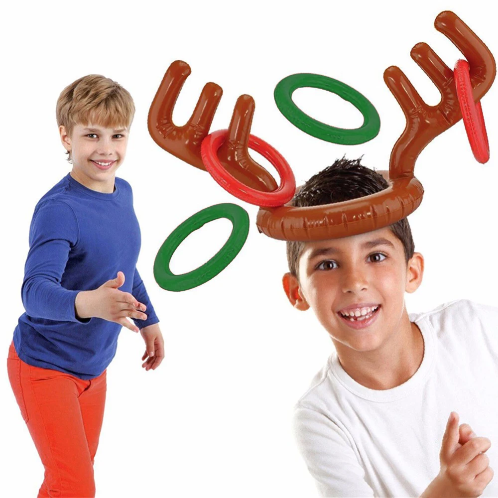 5pcs-lot-Santa-Funny-Reindeer-Antler-Christmas-Toy-Children-Kids-Headgear-Inflatable-Hat-Ring-Toss-Christmas