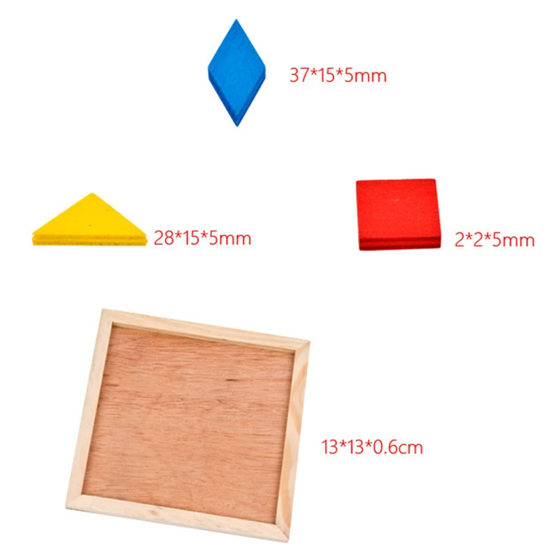 Веселые геометрические ромбовидные логические деревянные игрушки-паззлы для обучения детей IQ игры Детский подарок