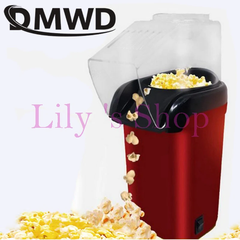 Baratos DMWD eléctrico de palomitas de maíz para el hogar automático Mini Palomitas de aire caliente que hace la máquina DIY Popper de maíz niños regalo 110V 220V