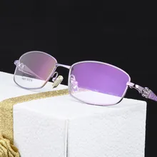 Высокое качество, женские очки, оправа, чистый титан, полный рецепт, очки, оптические 831