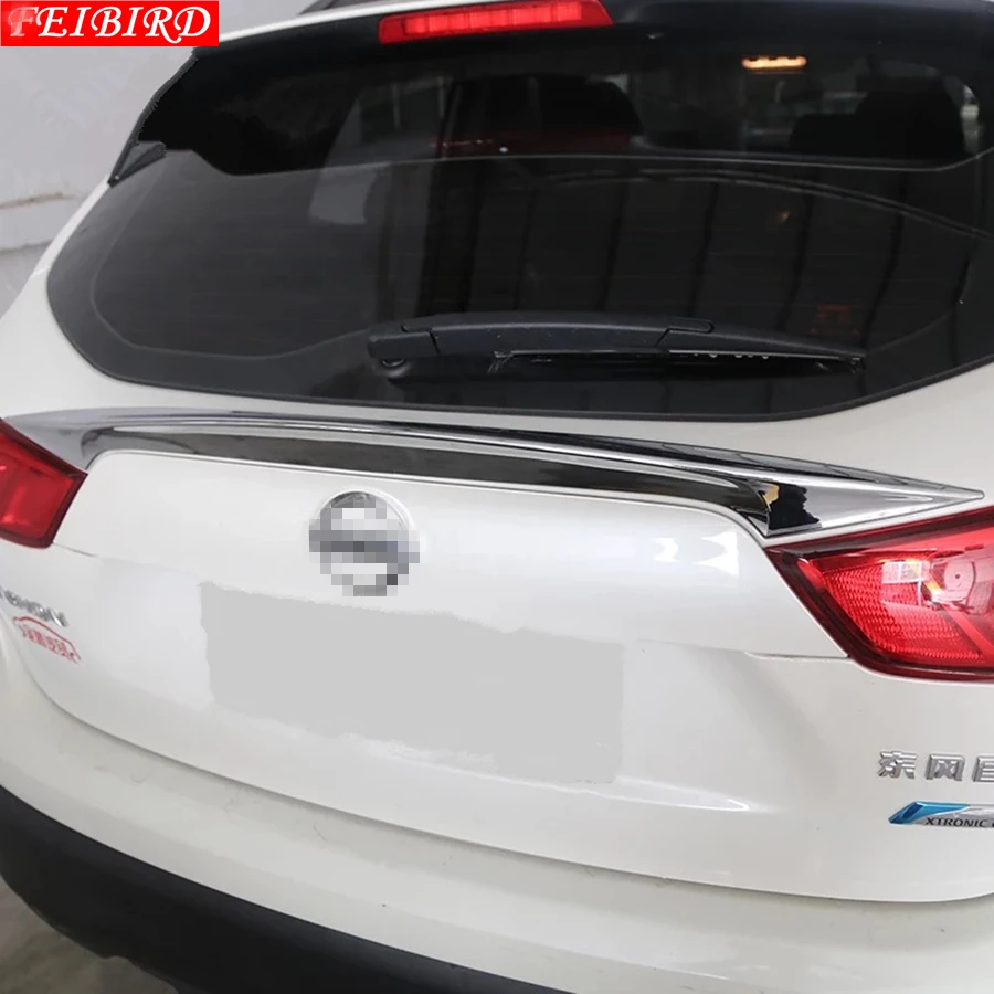 ABS Авто Стайлинг эффект спойлер Задняя Крышка багажника отделка люк комплект для