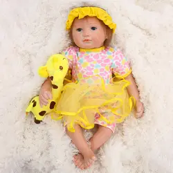 Силиконовые реборн Детские куклы игрушки 19 "46 см прекрасная девочка принцесса реборн Младенцы BJD Модная Кукла реборн подарок Bebes reborn boneca