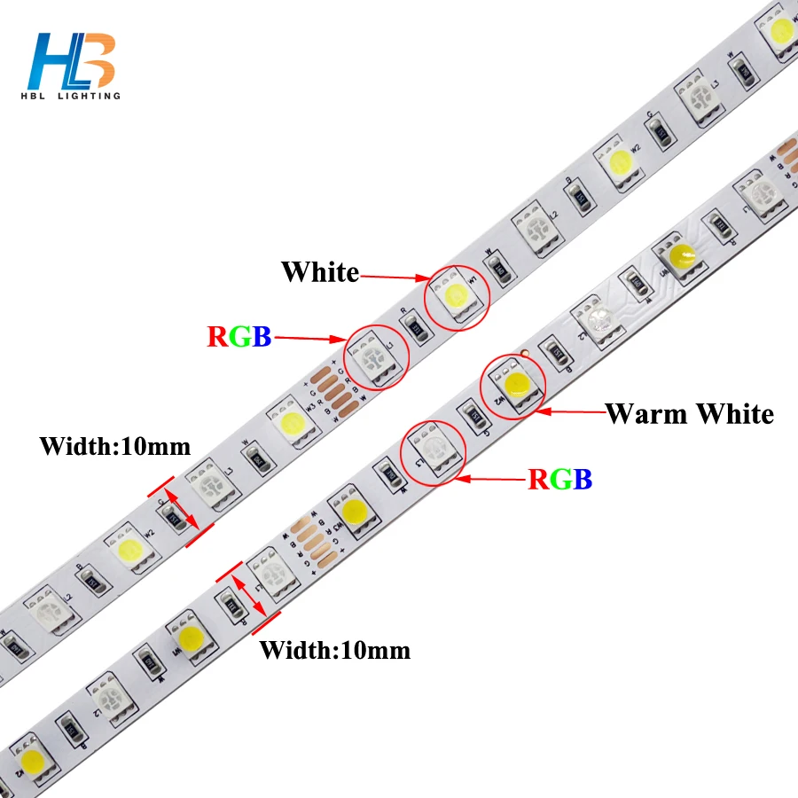 Светодиодная лента DC 12V 5M 300 LED RGBW RGBWW гибкая светодиодная 10m Диодная с питанием и