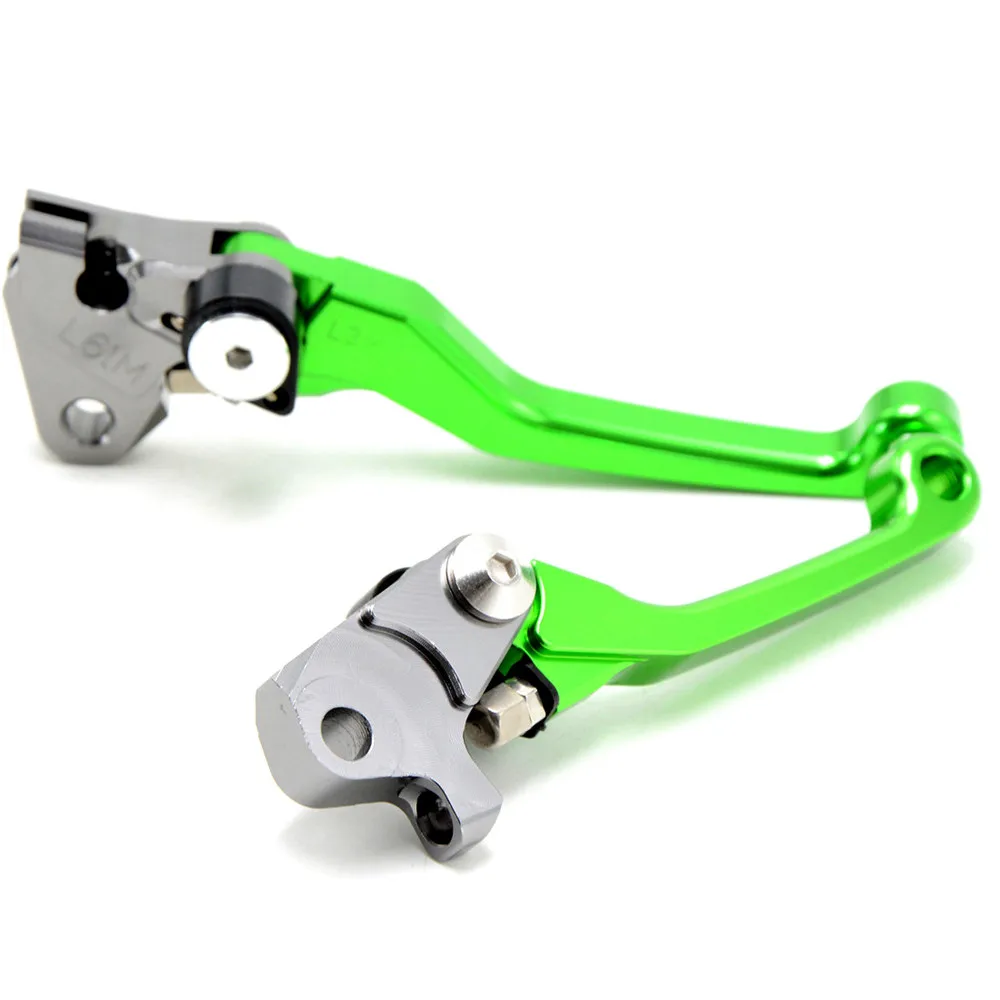 Motocross CNC Dirt Bike Pivot Brake Clutch Levers For Kawasaki KX65