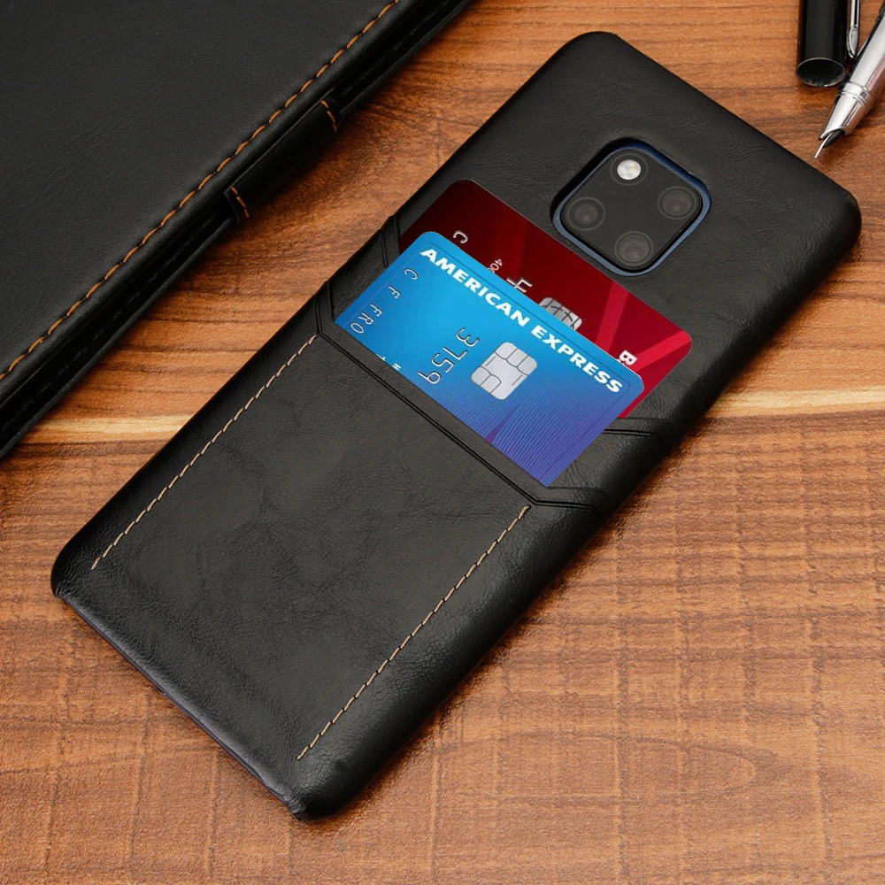 

Slim Luxury PU Leather For Huawei Mate 20X Pro Mate 20 RS Case Back Cover Protective Card Holder For Huawei Mate 10 9 Pro Case