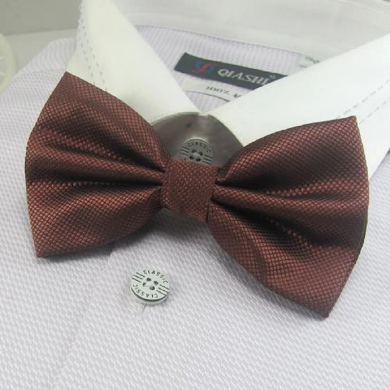 Мужской однотонный галстук бабочка коричневый бабочка|tie tack|tie necktietie baby |