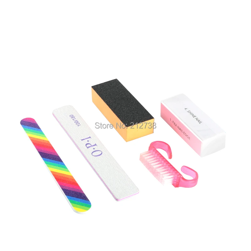 5pcs/set Nail Art Buffer File Block Brush Pedicure Buffing DIY Beauty Tools Set For Manicure Kit Files B5 | Красота и здоровье