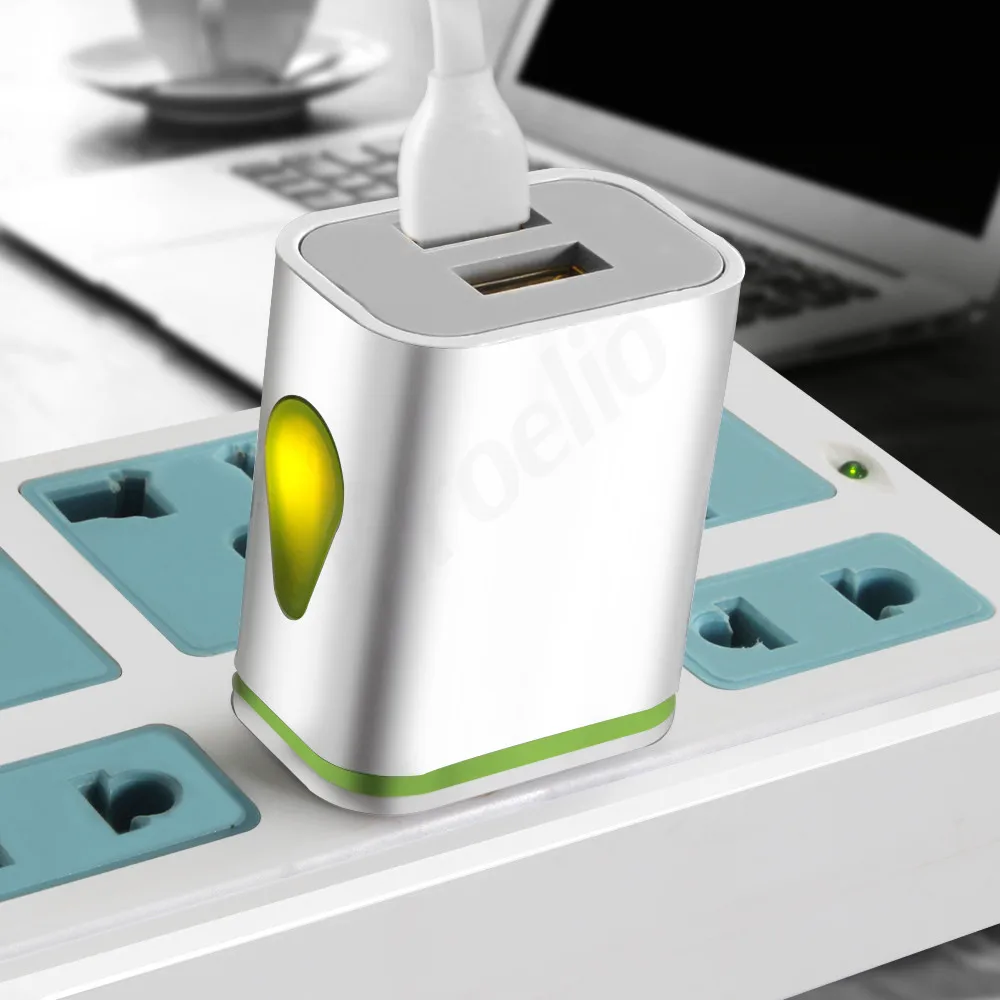 Olaf 5V/2.1A EU/US Led 2 порта USB быстрое зарядное устройство для Iphone Samsung Xiomi Huawei EU вилка