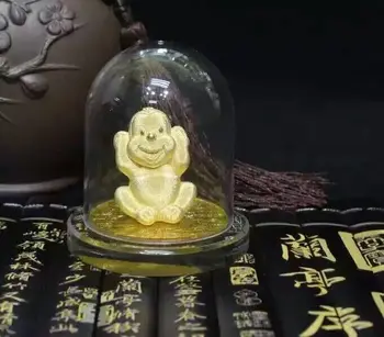 

YZ-H1015 Free shipping gold craft 2016 new year zodiac monkey souvenir gift fro new year gift