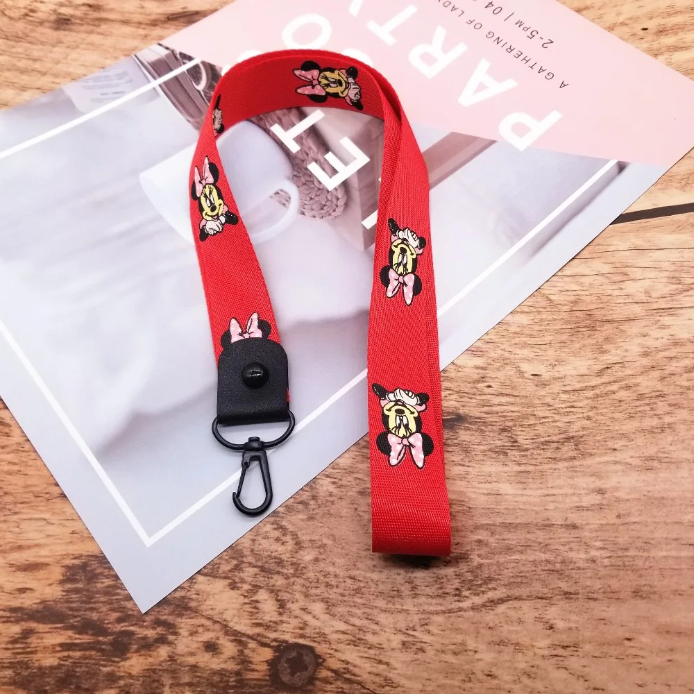 أحزمة هاتف المحمول الكرتون شنقا الرقبة حبل الحبل الفقرة llaves ل فون كاميرا USB حامل ID تمرير بطاقة اسم شارة حامل