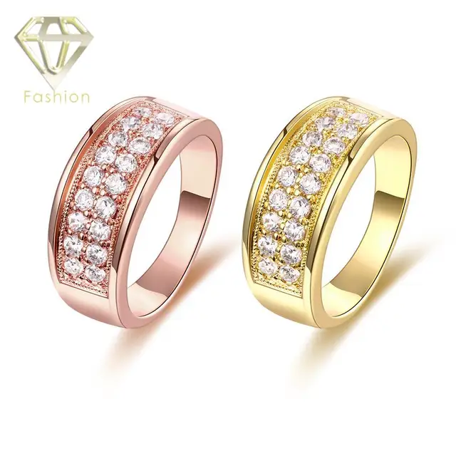 Engagement Ring Settings Only Sweet Round Bling Full Cubic Engagement Ring Settings Only Sweet Round Bling Full Cubic Zirconia Wedding Rings Fashion Rose