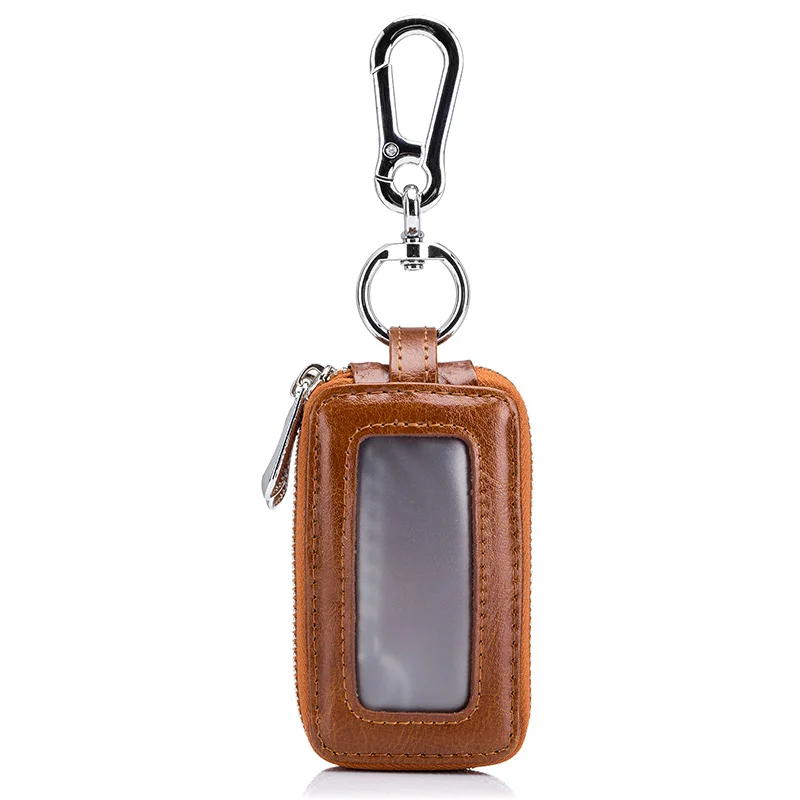 

Double Zipper Unisex Key Wallet New Arrivals European And American Car Key Wallet With Transparent Windows 2018 Key Housekeepers