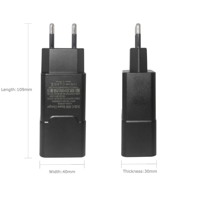 65 Вт usb type C зарядное устройство адаптер 5 в USB зарядное устройство 20 в 3.25A Ноутбук Ac адаптер питания для lenovo E420 E430 T61 T60p Z60T T60 T420