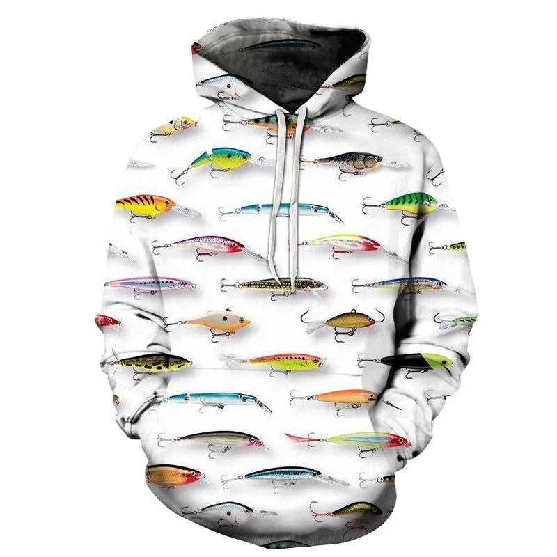 

3D Fish Hoodies Sweatshirts Men Pullover Casual Tracksuits Fashion Streetwear Brand Hoodie Novelty Coats Boy Outwear Autumn New