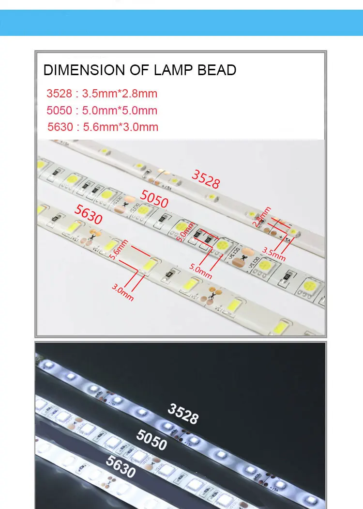 DC12V Светодиодные ленты 5630 гибкий свет 60 светодио дный s/m 5 м IP65 Водонепроницаемый SMD 5630 Светодиодные ленты свет