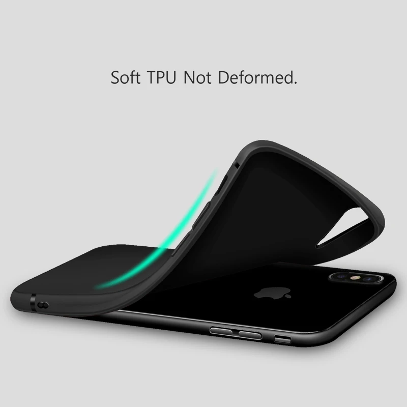Тонкий Ультратонкий чехол Toraise для iPhone X iphone 8 Матовый Мягкий силиконовый из ТПУ plus