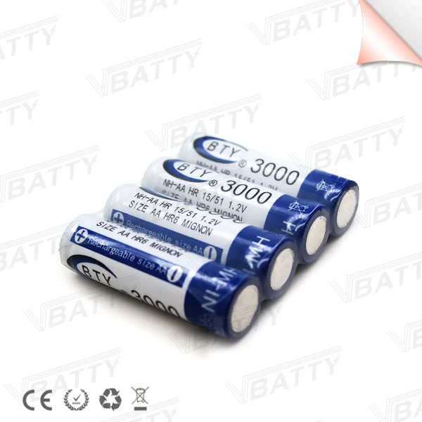 BTY AA 1.2V NI-MH 3000mah 2