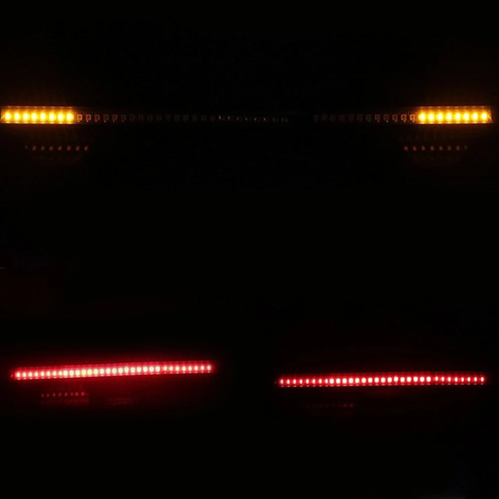 Гибкая мотоциклетная лента с 48 светодиодами 2835 3014 smd двухцветная желтая красная