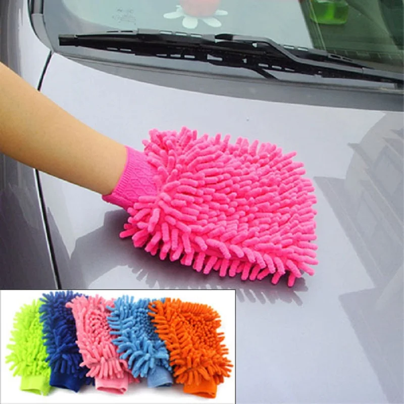 Super Durable Mitt Microfiber Car Wash Washing Cleaning Glove 3335in Household Gloves from