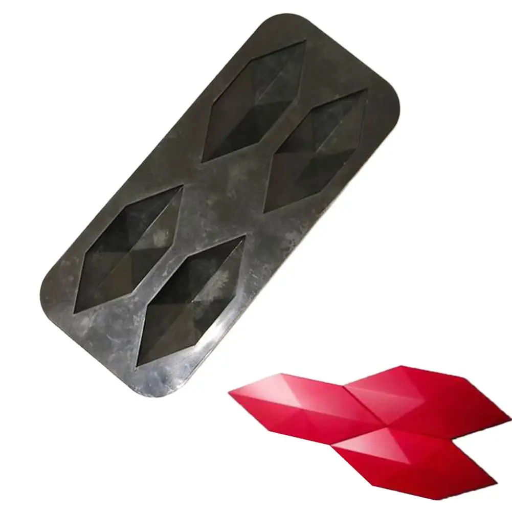 

New Arrival DIY Brick Stone Silicone Mold 4 Holes Concrete Tile Wall Stone Tile Handicraft Mold for Living Room Decorations 20E
