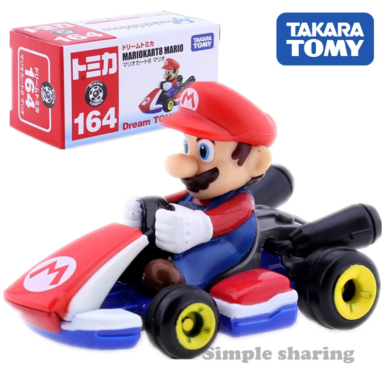 TAKARA TOMY мечта TOMICA № 164 MARIOKART 8 Марио модель родстера комплект литья под давлением, миниатюрная Автомобильная игрушечная пресс-Горячая Аниме Рисунок Детские игрушки